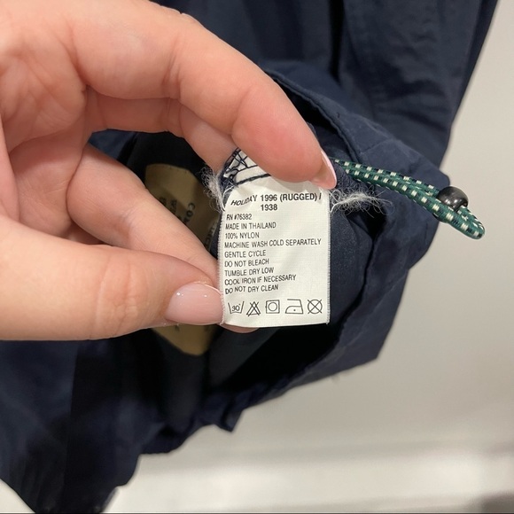 Timberland 1996 Rugged Vintage Blue Jacket Hooded Large - Picture 7 of 8